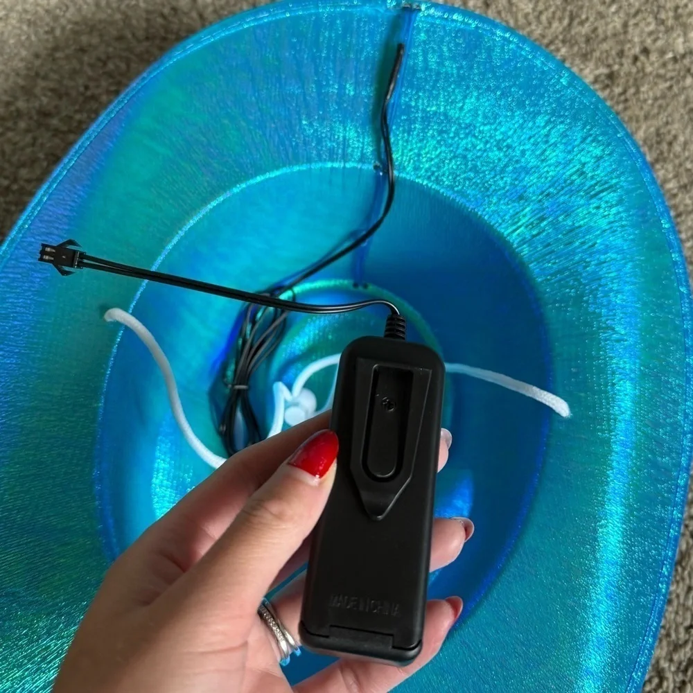 Neon Light Up Cowboy Hats | OS